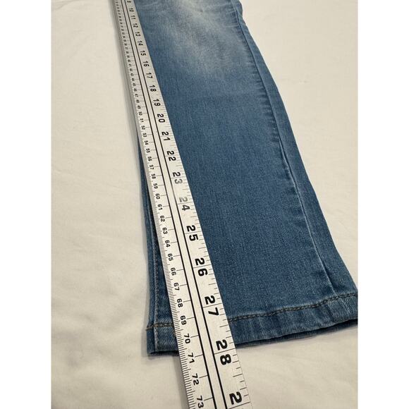 Royalty For Me Wannabettabutt Mid Rise Embroidered Skinny Jeans Womens 8 Blue - Picture 9 of 10